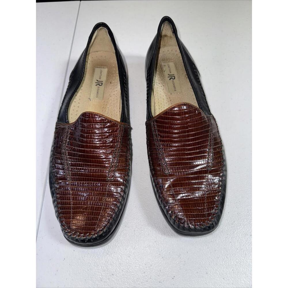 Jonathan Richards Luxury lizard skin Loafers Slip On Shoes Men's Size 10 M